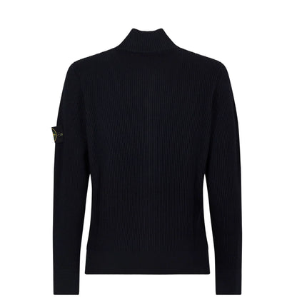SI Full-Zip Wool Knit Jacket – Deep Black SI 02