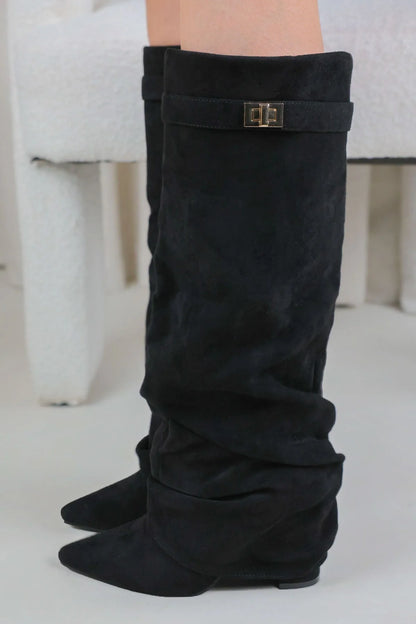 SHARK BOOTS STACKED - SCHWARZ