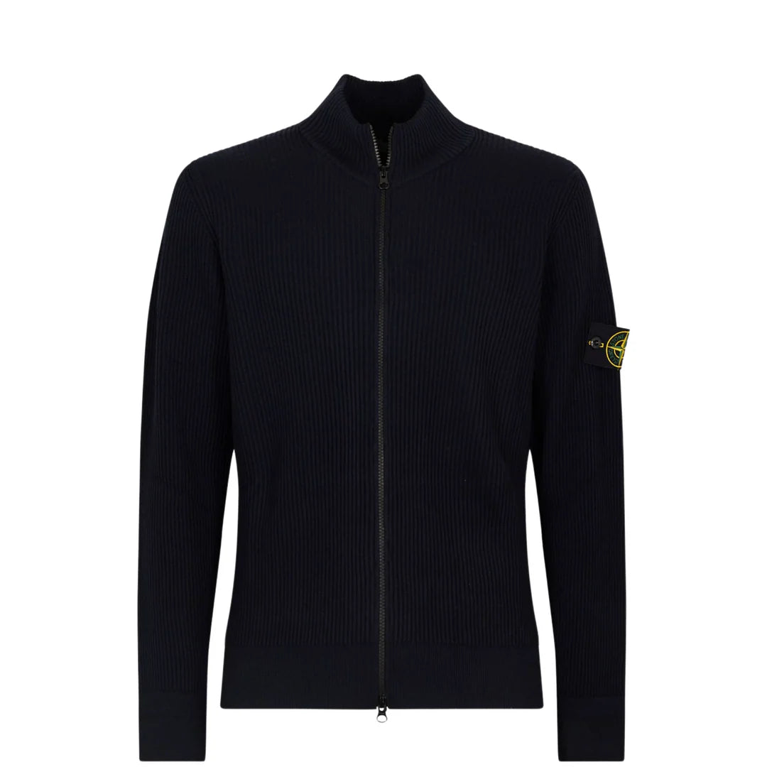SI Full-Zip Wool Knit Jacket – Deep Black SI 02