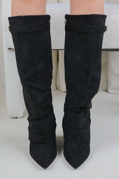SHARK BOOTS STACKED - SCHWARZ
